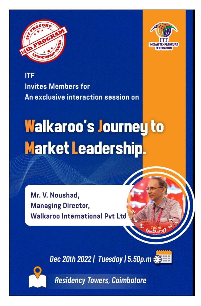 ITF Walkaroo Program INDIAN TEXPRENEURS FEDERATION